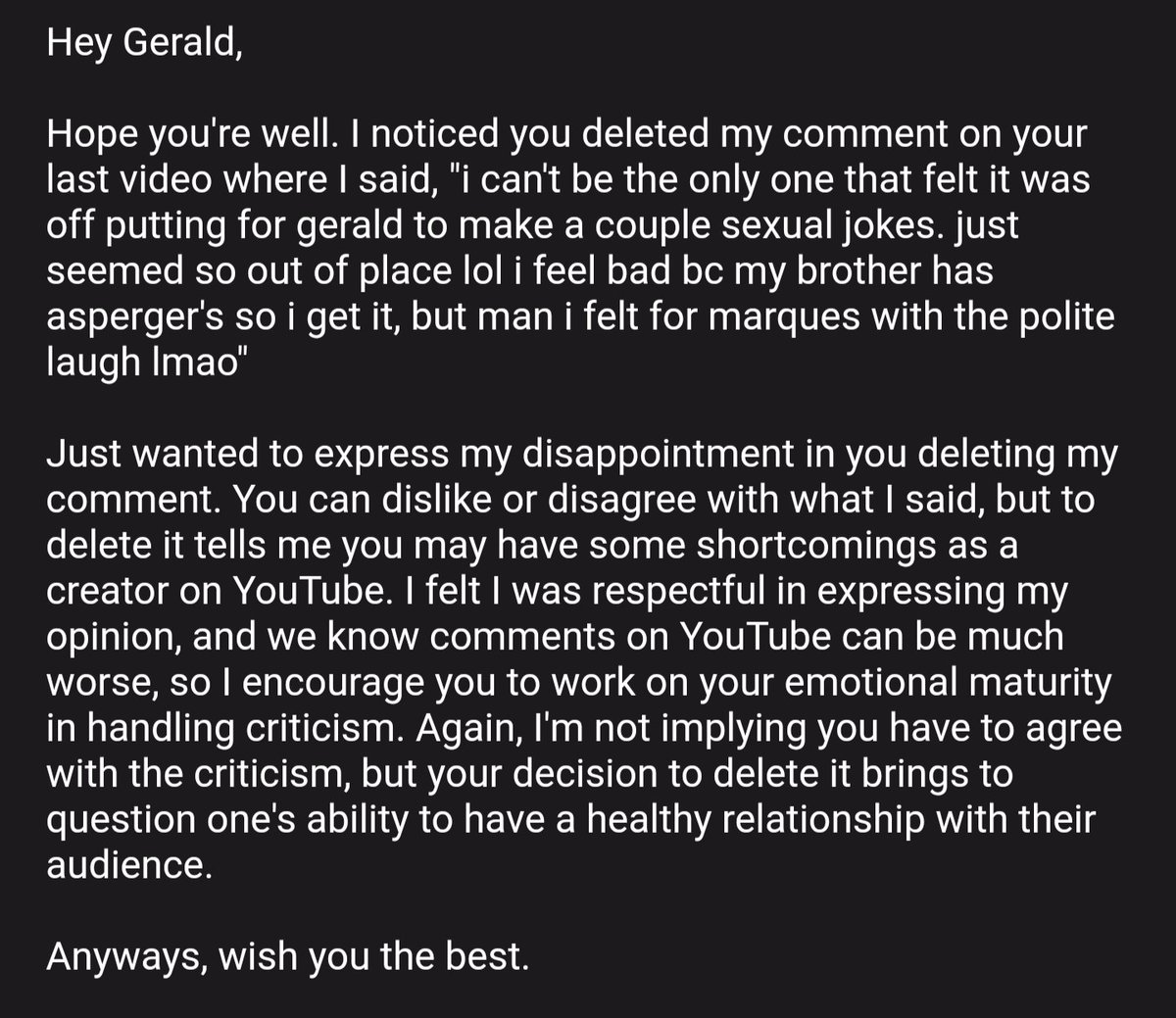 Gerald Undone tweet media