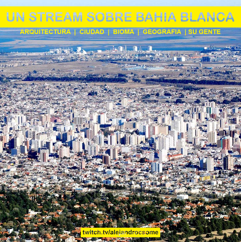 alejandrocsome's tweet photo. Haciendome cargo de mi letal incogibilidad como usuario de Twitch, voy a hacer un stream sobre BAHIA BLANCA.

Si quieren conocer la ciudad, su historia, arquitectura, a traves de una bitacora de viaje, venganse. Vamos a ir desde la Ria hasta Wladimiro acosta.

Mañana, 22hs. https://t.co/ZJqWGnITHg