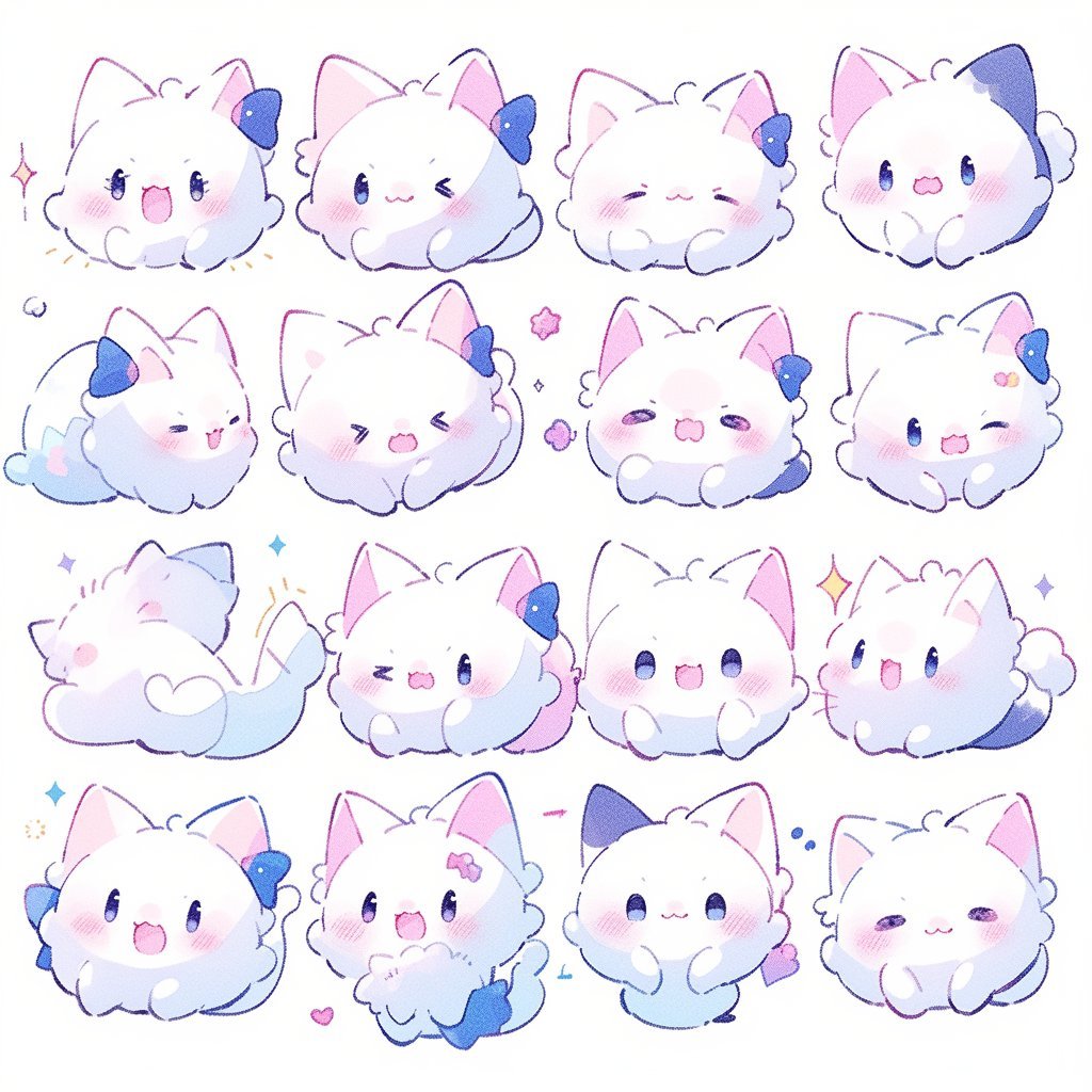 bakery_swap's tweet photo. With #BakeAI, you can easily create a set of stickers like these π https://t.co/RQwR7kOYrL