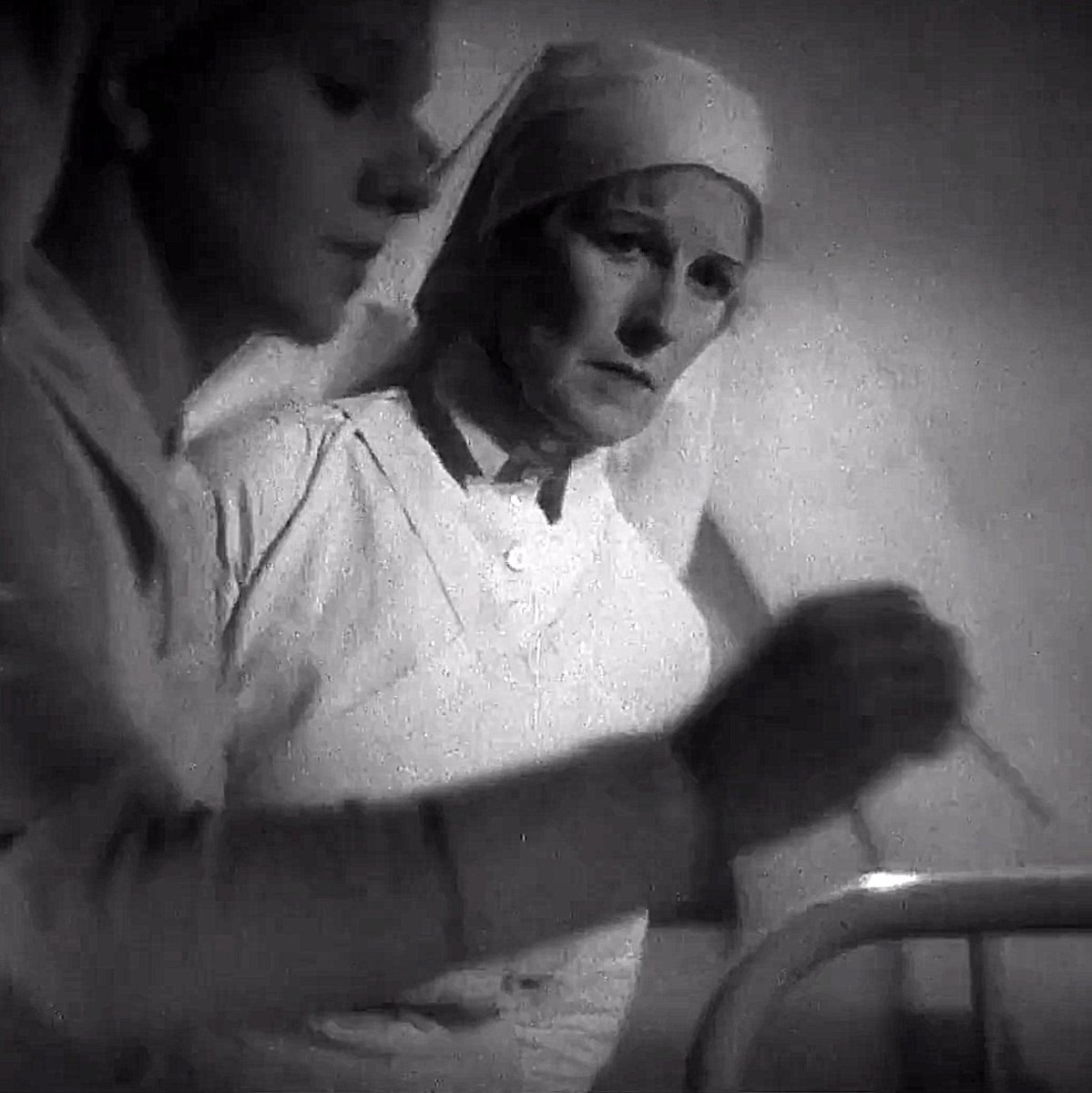 Unknown actress (A Farewell to Arms 1932) #highcollar #highneck #highneckblouse #highcollarblouse #blouse #30sblouse #1930sblouse #buttonedup #collaredblouse #3buttoncollar #30sfashion #nurse #nurseuniform #movie #1932