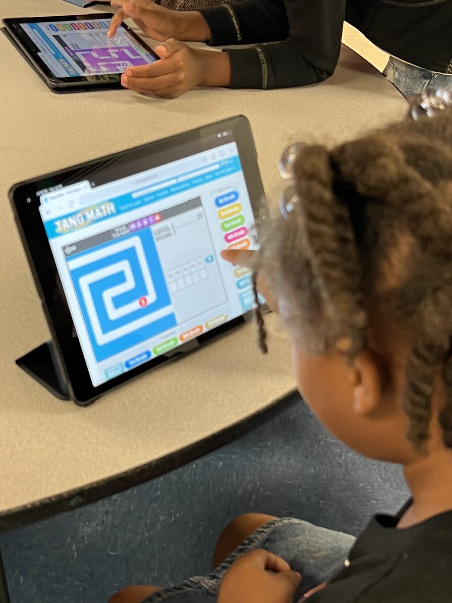 JarushaG's tweet photo. 2nd graders enjoying some bonus math instruction today on @gregtangmath site - they were challenging each other on their level advancement. @HelpKCKids at J&D Wagner Unit #atomicblast #mathisfun https://t.co/55F9zUglWm