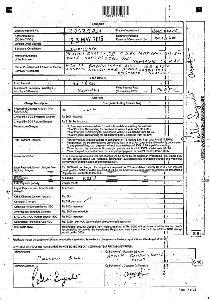 bhat_bat's tweet photo. @Nithin0dha @HDFCBank_Cares @HDFC_Bank is no less. Their employees forged my wife’s and my signature back in 2015 on a car loan application and I still got no answer from them for this. No wonder they get such great profits. https://t.co/AO0hzo0N2U
