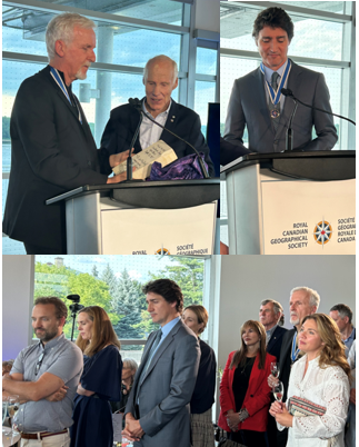 johnswettenham's tweet photo. Great night @RCGS_SGRC  honouring  Dr. Joe MacInnis. The theme was mentorship, but the message was leadership. The mentor leads not by being heard and believed, but by listening and believing.  Mentor to both James Cameron &amp; @JustinTrudeau, Dr. MacInnis' legacy speaks for itself. https://t.co/gePnG5j7zC