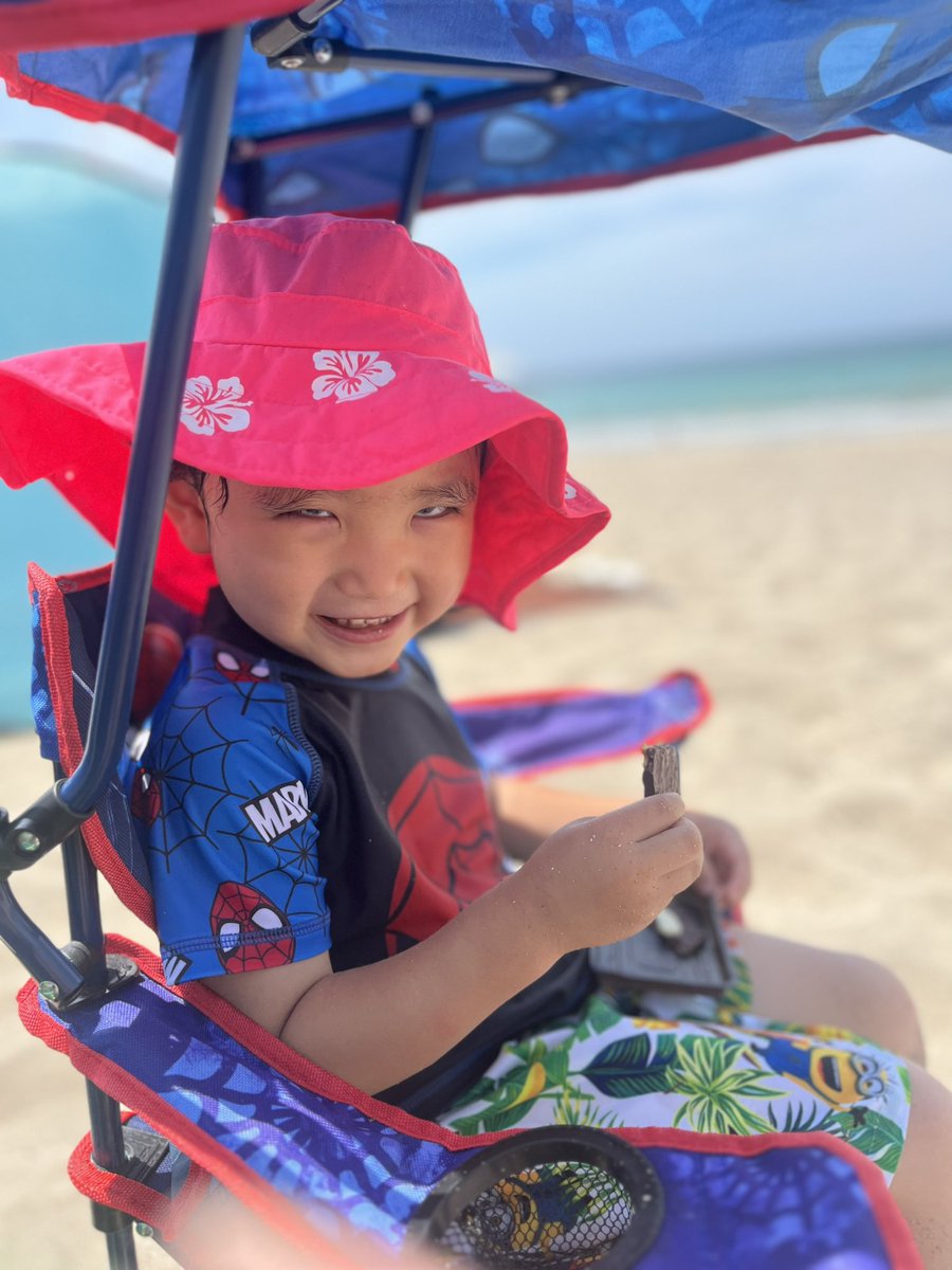 msazusa's tweet photo. 海に来てご満悦の我が家の末っ子です。

やっぱ千葉の海🏝️最高！ https://t.co/uv7ZzNYUP0