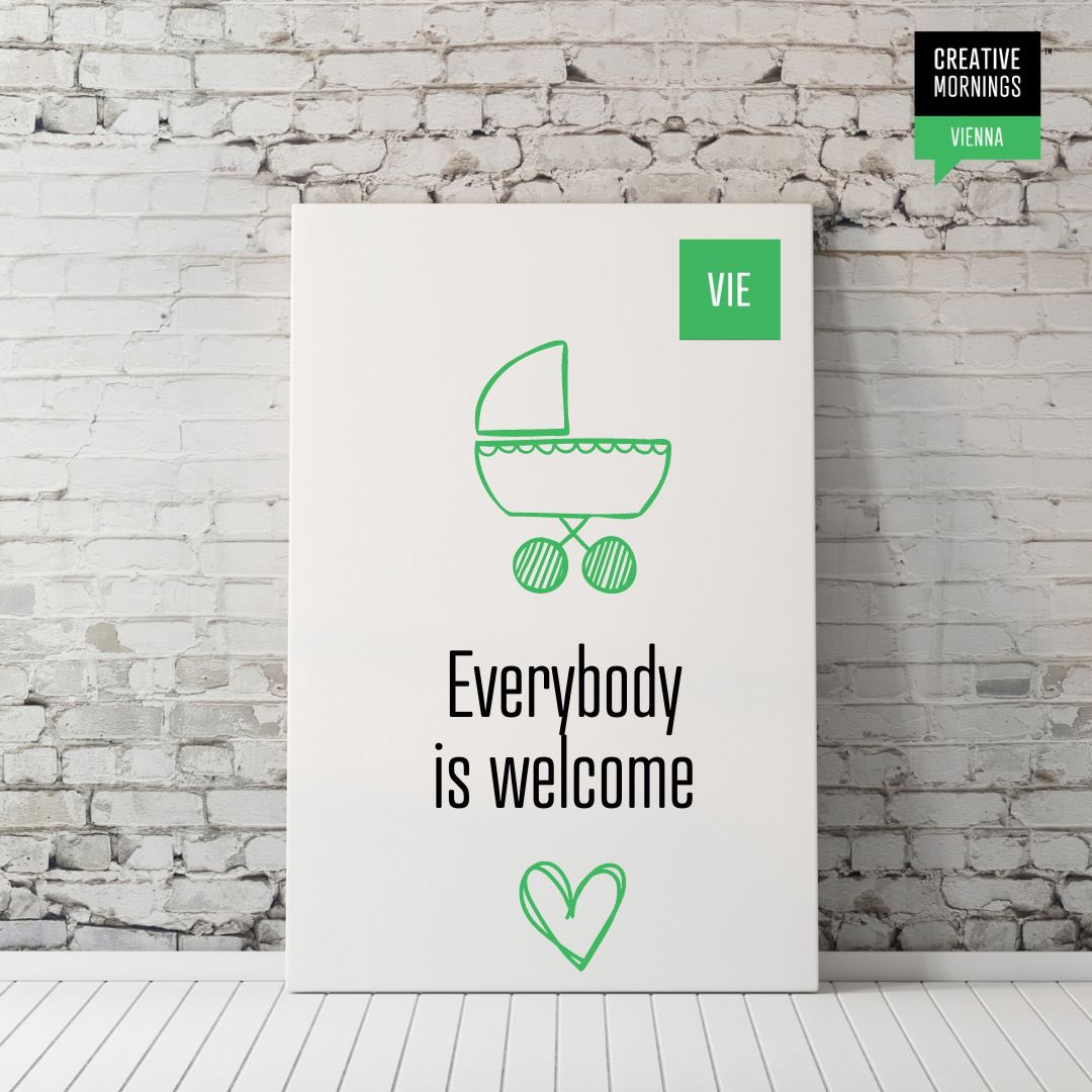Hi peeps!
We would like to point out again that everyone is welcome at CreativeMornings - even very young people.

If you want to bring your child or baby with you - we will be happy.

You are welcome 
💚🎤

#cmvie #cm #eventlocation