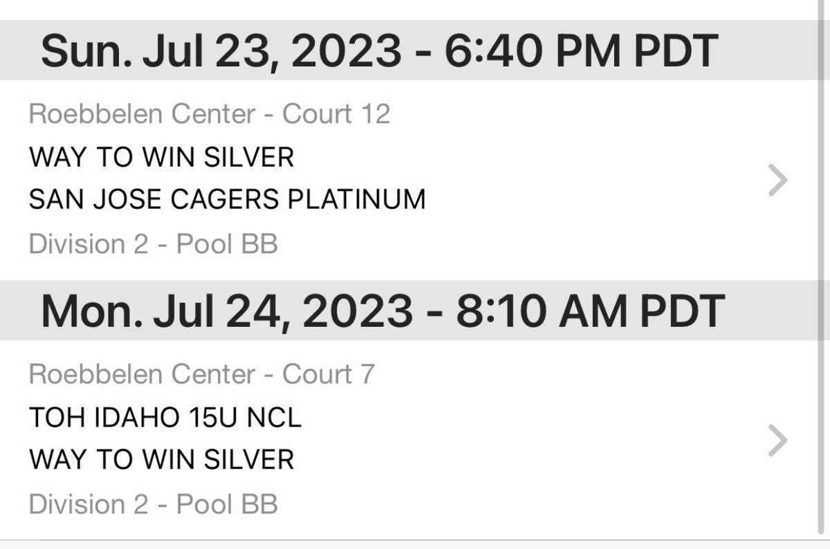 <a href="/NCSAwbb/">NCSA Women’s Basketball Recruiting</a> Roxy Hollyhead
2025
5’ 7”
Way to Win Silver
Eastside Catholic HS
Combo Guard
EoT Roseville, CA

Here’s the schedule