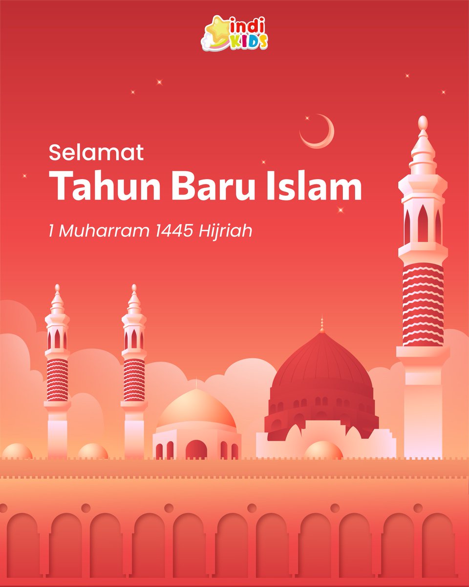 indikidschannel's tweet photo. Selamat 1 Muharram 1445 H. Mari Sambut tahun baru dengan lebih banyak melakukan kebaikan.

#IndiKidsChannel
#Muharram
#TahunBaruIslam https://t.co/J622hDXhni