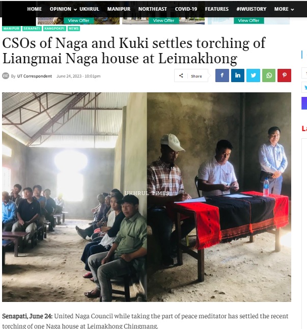 Dear @DrLamtinthangHk ,when #Kuki burnt 5 houses at Leimakhong #KukiInpi settled it with UNC for 1 Liangmei Naga house but not for 4 Meetei houses

God is watching for Us too!

@rashtrapatibhvn @PMOIndia @INCIndia @Jairam_Ramesh @drajoykumar @official_dgar @adgpi @BHAKTACHARANDAS