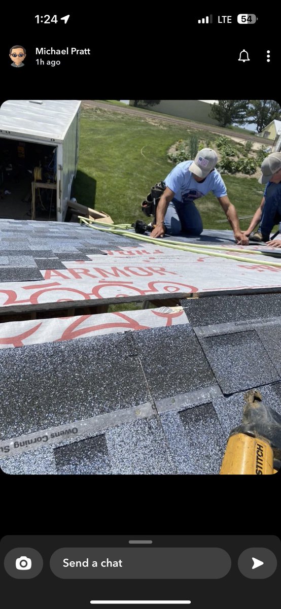 Where could you find <a href="/kphsbaseball/">KP Baseball</a> ‘s center fielder <a href="/EmersonPratt6/">Emerson Pratt</a> on the day between the state quarterfinal and semifinal <a href="/iahsbb/">Iowa High School Baseball</a> game? On a roof. This young man and his team knows hard work pays off.