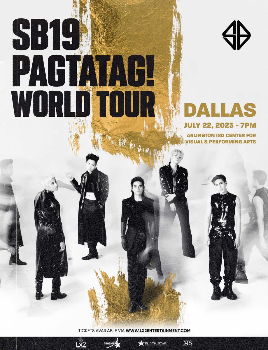 Lx2Ent's tweet photo. We are thrilled to have you at the highly anticipated concert of @SB19Official  in Dallas, Texas, on July 22, 2023.

Got some questions ahead of the show? Here's a list of FAQs to make sure you have all the information you need. 

#PAGTATAGWORLDTOUR #PAGTATAG #SB19 https://t.co/Xn3mYCcWCa