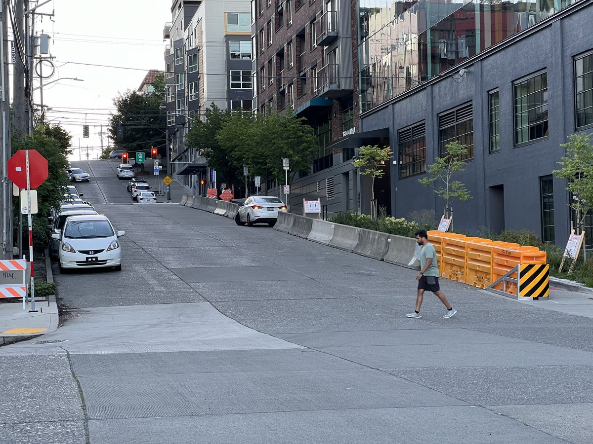 jeffdthomas (@jeffdthomas) on Twitter photo I love how whatever dot <a href="/Spottnik/">Greg Spotts</a> <a href="/seattledot/">Seattle Department of Transportation</a> <a href="/wsdot/">Washington State DOT</a> installed this temp bike lane decided it needs this much crash buffer. On a 20mph. Across from a stop sign. And my first thought, “seems legit”,not“how ridiculous” 😆 <a href="/TheWarOnCars/">The War on Cars</a> (also note car still parked in bike lane 🤦♂️) I love how whatever dot <a href="/Spottnik/">Greg Spotts</a> <a href="/seattledot/">Seattle Department of Transportation</a> <a href="/wsdot/">Washington State DOT</a> installed this temp bike lane decided it needs this much crash buffer. On a 20mph. Across from a stop sign. And my first thought, “seems legit”,not“how ridiculous” 😆 <a href="/TheWarOnCars/">The War on Cars</a> (also note car still parked in bike lane 🤦♂️)