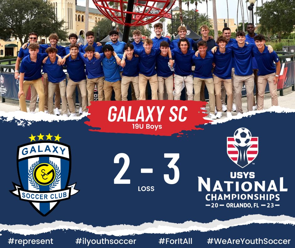 IL Youth Soccer (@ilyouthsoccer) on Twitter photo That’s a wrap on Day 1 of the <a href="/usyouthsoccer/">US Youth Soccer</a> National Championships. Illinois teams go 2-1 to close out the night including an impressive 5-0 win for defending National Champs Galaxy SC #represent #ilyouthsoccer #ForItAll #WeAreYouthSoccer That’s a wrap on Day 1 of the <a href="/usyouthsoccer/">US Youth Soccer</a> National Championships. Illinois teams go 2-1 to close out the night including an impressive 5-0 win for defending National Champs Galaxy SC #represent #ilyouthsoccer #ForItAll #WeAreYouthSoccer
