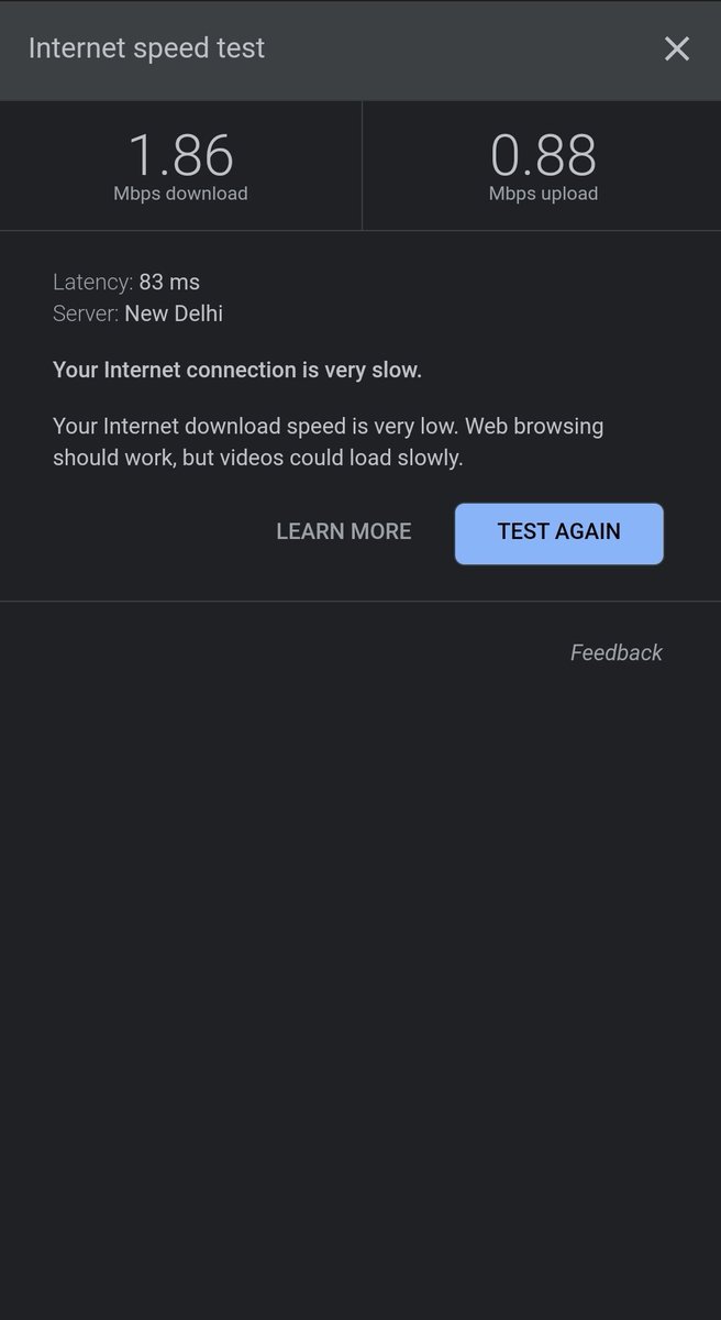 PJaranala's tweet photo. @reliancejio yeh kya h.. promising 4G n 5G.. n providing services like BSNL.. 👎 https://t.co/orDEFTJhFd
