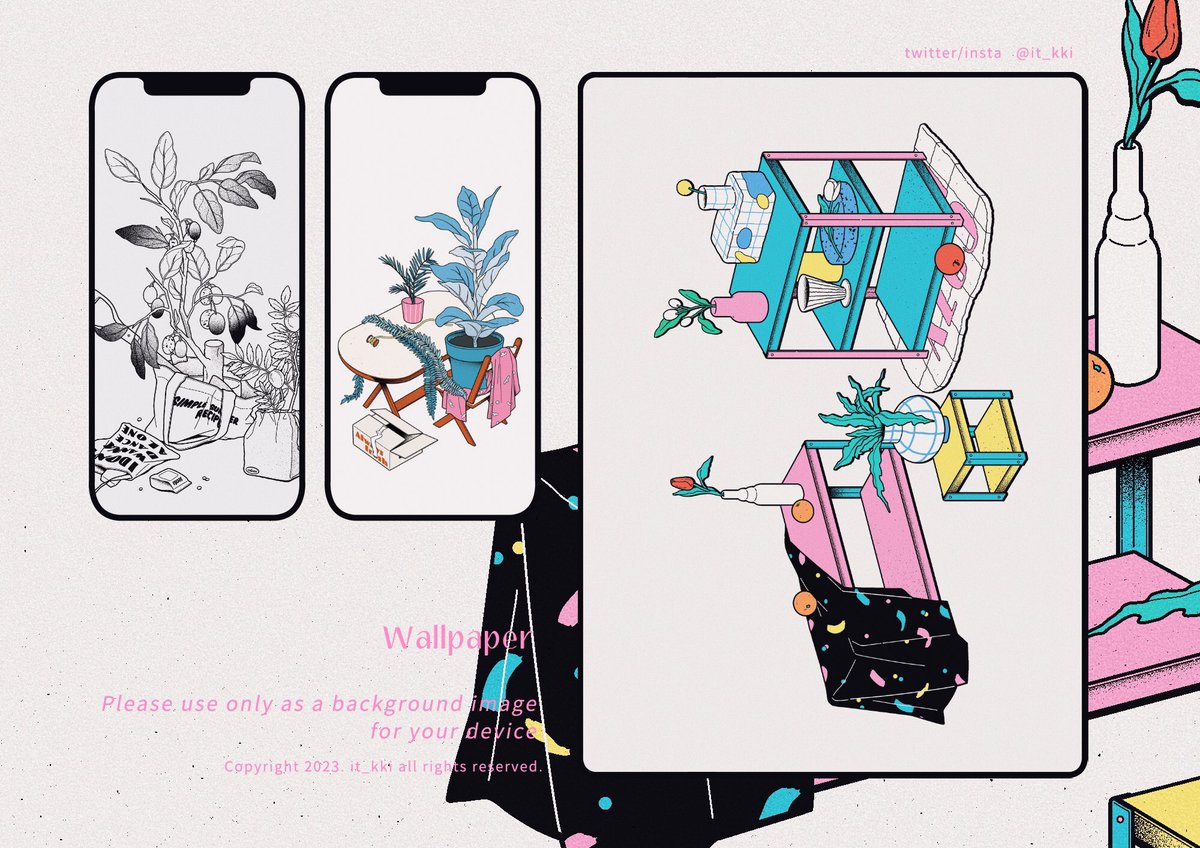 배경화면 배포 6종 업로드 했습니다.

⚪️ 폰, 태블릿,pc 등 개인 기기 배경화면으로만 이용 가능합니다.
🔴 재가공 및 재업로드 불가

다운은 해당 링크로!
posty.pe/cm46fw