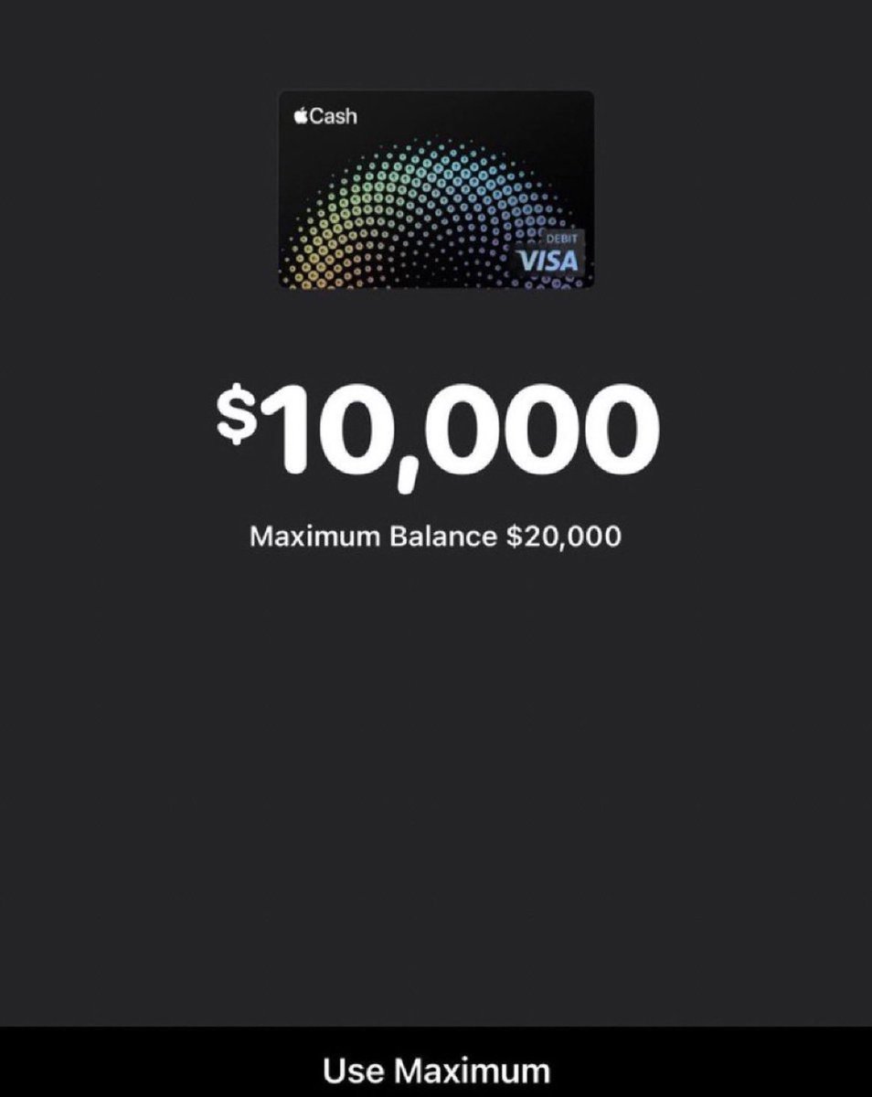 like if you need a quick $10,000 comment if you REALLY need it