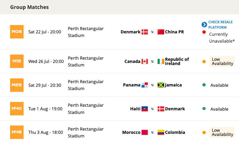 jacksongs's tweet photo. One day out from the start of the Women's World Cup, tickets at Australian venues are scarce. https://t.co/PNusg6PtPW