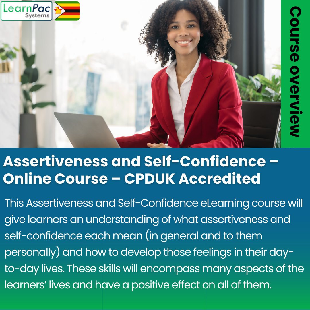 LearnPacZW's tweet photo. 💪 Unlock your potential with our online #Assertiveness and #SelfConfidence Course! Develop essential skills to thrive in personal and professional settings. Enrol now and take the first step towards becoming the best version of yourself. Click here: https://t.co/SfqexDUnGs https://t.co/WiI7zkLtjp