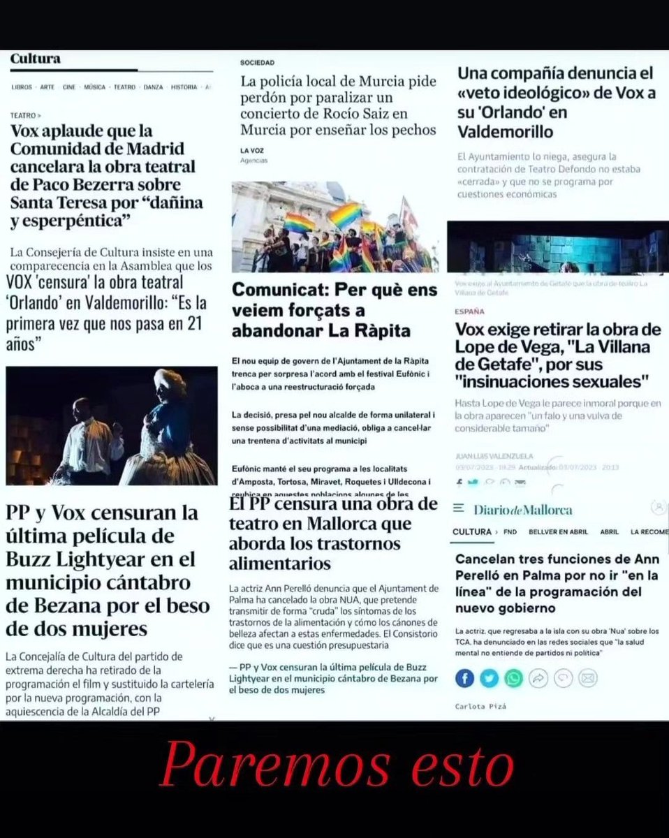 ChemanimalG's tweet photo. #stopcensura en cualquiera de sus manifestaciones. 
No unos ni otros. Si hay libertad de expresión es para todos. https://t.co/3VJwNh9DWG