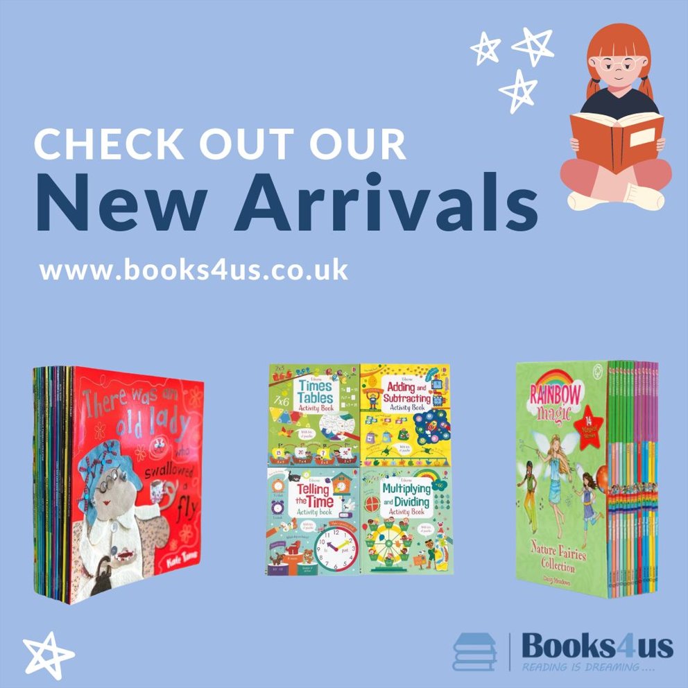 UsBook4's tweet photo. We have a large selection of new arrivals for all ages at incredible discounts! Embark on an unforgettable reading journey today! 📚✨ 

#NewArrivals #BookSale #DiscountedBooks #ReadingJourney #BookLoversUnite #BookDeals #LiteraryFinds #BookwormLife #ExploreWithBooks https://t.co/2k73VaELL7