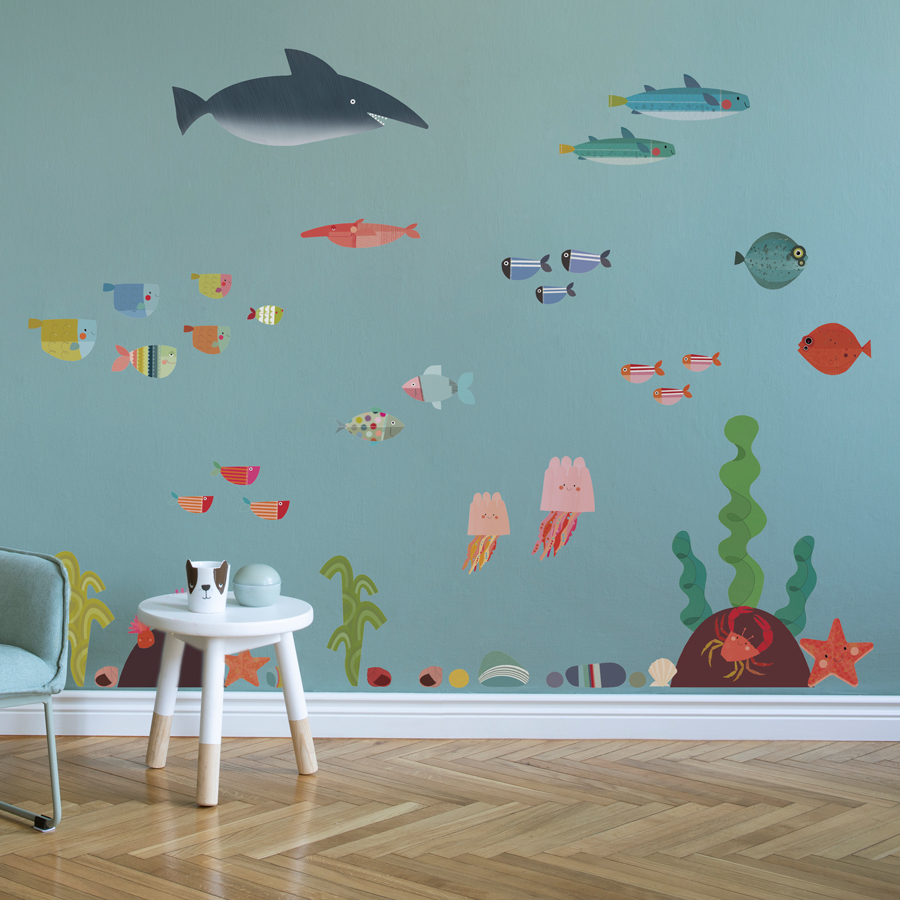 @kalistileman designed our stunning peel and stick underwater wall stickers and we are swimming with underwater JOY! 📷📷📷📷📷
#kalistileman #underwater #sharks #themedrooms #kidsrooms #wallstickers #smallbusinessuk #onlineshopping
📷stickerscape.co.uk
