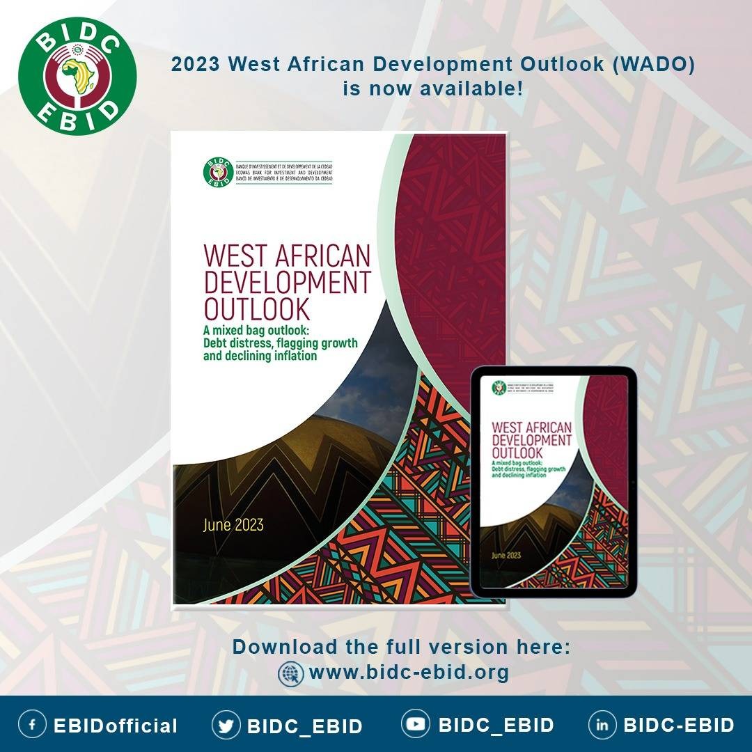 BIDC_EBID's tweet image. Introducing the 2023 West African Development Outlook! Explore challenges &amp;amp; opportunities in a year of high inflation, declining growth, and rising debt. Discover policy options for sustainable development in #ECOWAS. Access the publication: #WADO2023 bidc-ebid.org/en/wp-content/…