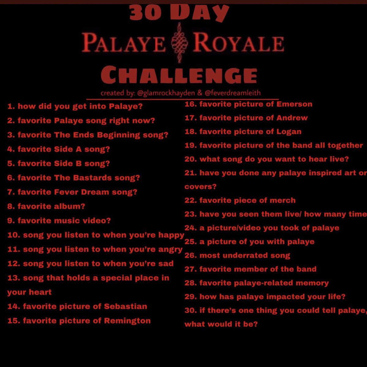 #30DaysOfPalaye 
20: LOVE THE VOID I HAVE LITERALLY SAID THIS A MILLION TIMES PLEAAAAASE