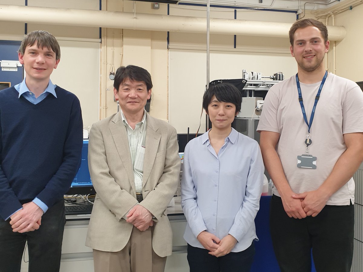 Chris Wedge 💙 (@spinchemist) on Twitter photo Delighted to have recently welcomed Prof. Akio Kawai and Dr Hirona Takahashi to <a href="/HudSAS/">AppSci UHuddersfield</a> to perform Optical DNP experiments on our <a href="/magritek/">Magritek</a> benchtop NMR system. Thanks to <a href="/royalsociety/">The Royal Society</a> for International Exchanges funding for our collaborative project. #NMRchat Delighted to have recently welcomed Prof. Akio Kawai and Dr Hirona Takahashi to <a href="/HudSAS/">AppSci UHuddersfield</a> to perform Optical DNP experiments on our <a href="/magritek/">Magritek</a> benchtop NMR system. Thanks to <a href="/royalsociety/">The Royal Society</a> for International Exchanges funding for our collaborative project. #NMRchat