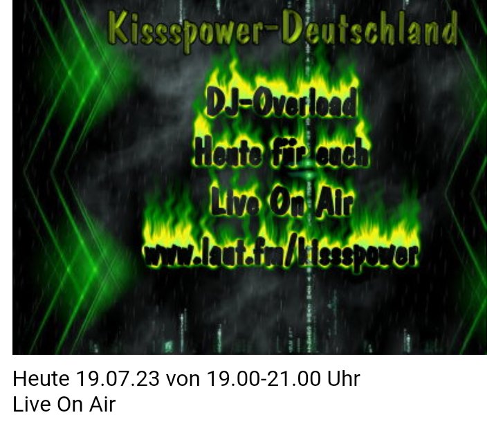 spin.de/chat/open?name… <--— hier geht es zu uns in den Gruppenraum
laut.fm/kissspower <-----hier geht es zum Player
kissspower-deutschland.de/start.php <--— hier geht es zu unserer HP