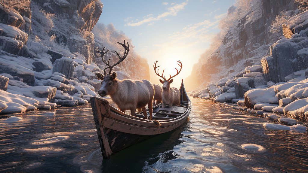 planet_2045's tweet photo. Forget the sleighs. Let’s put reindeer on boats! 🦌
But we won’t have to if we prevent extreme weather changes that disrupt migratory patterns TODAY.

Learn how you can help here: https://t.co/islacTNm3k
#planet2045 #ClimateCrisis #AnimalWelfare https://t.co/TO1yitX1g9