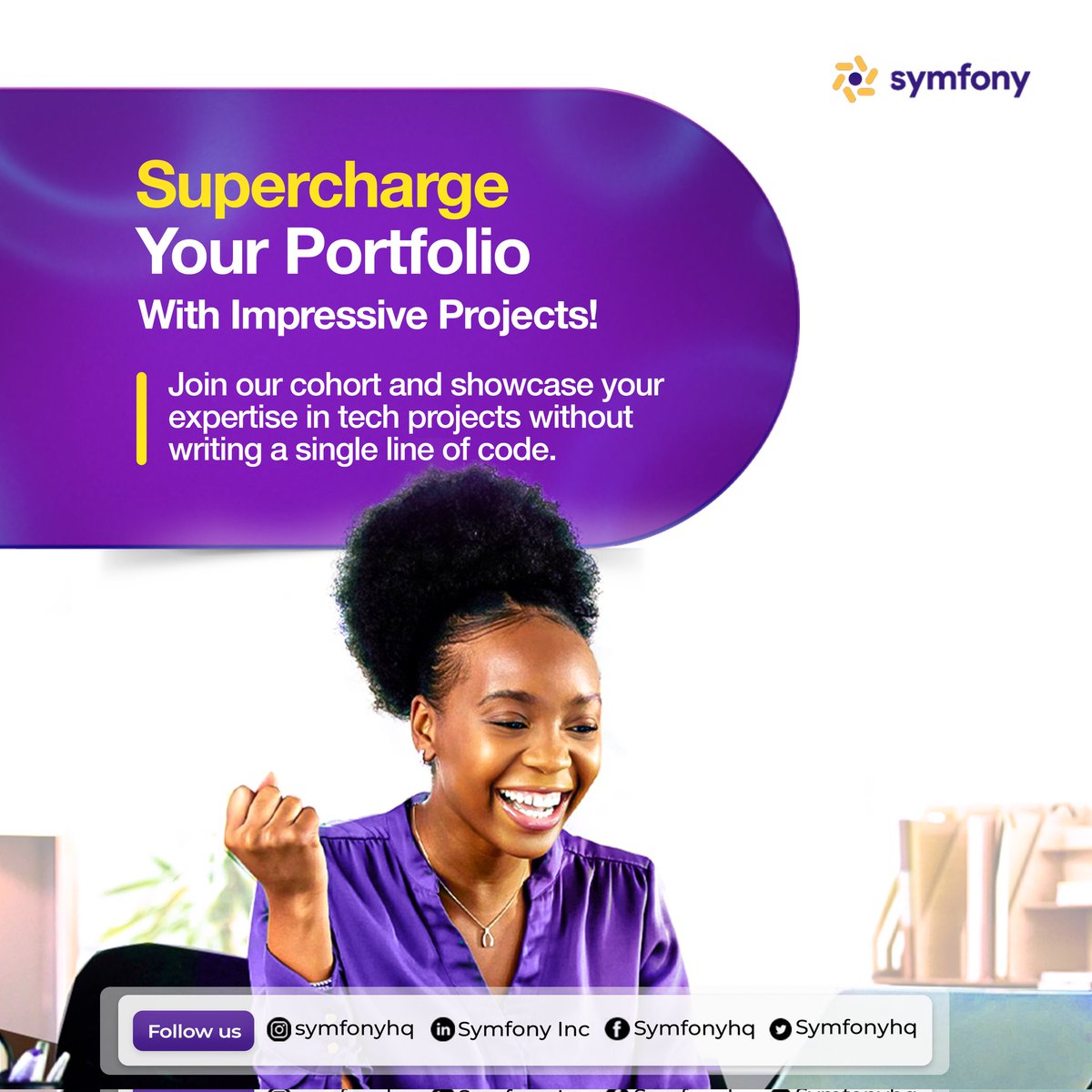 symfonyhq's tweet image. Ready to level up your portfolio? 💼💥 
Join our cohort and supercharge your career with impressive no-code tech projects! 🌟

 #NoCodeTech #PortfolioBoost #TechSkills #Elevate