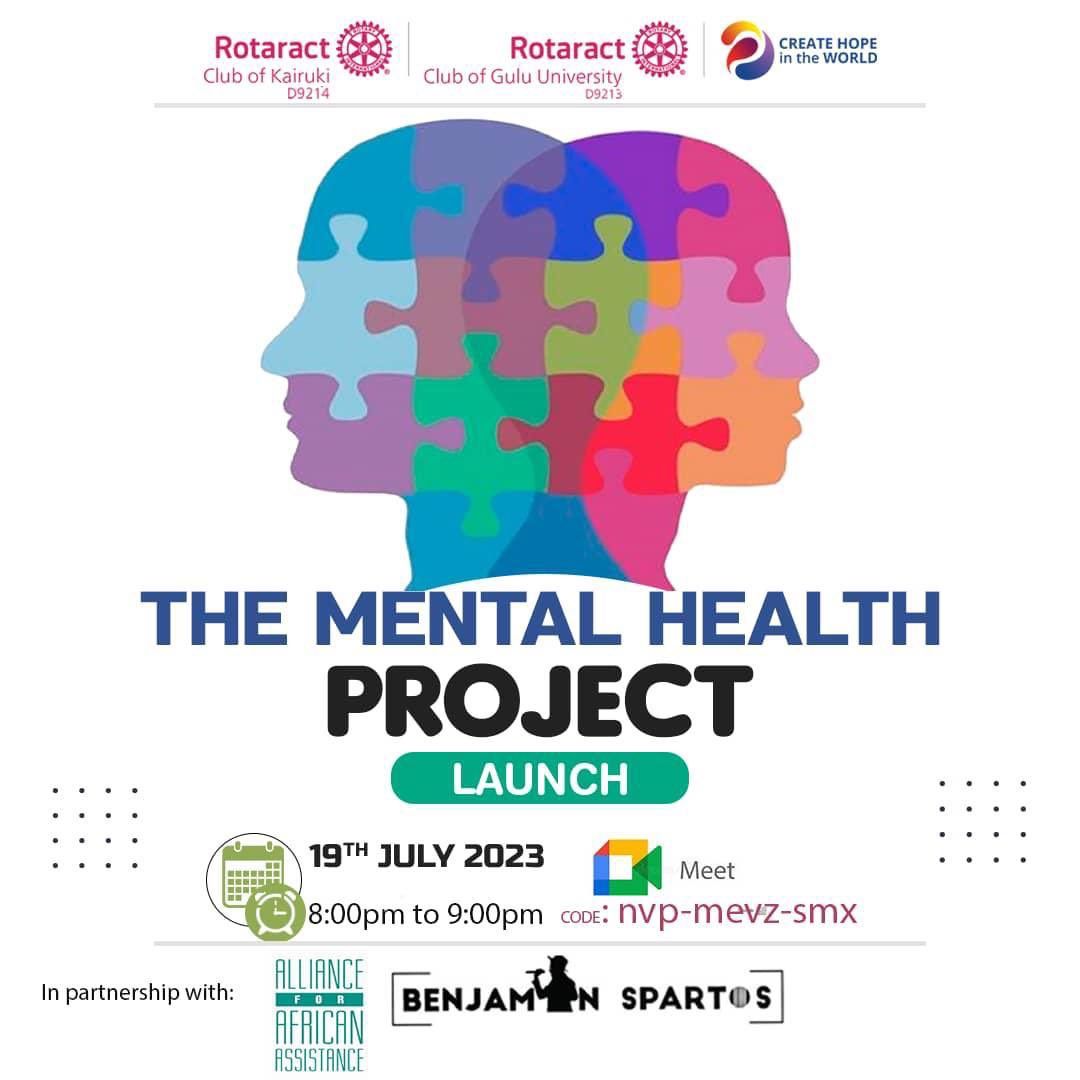 Join us as we launch the Mental health Project aimed at creating and restoring hope to millions of people fighting silent battles out there.
Join us via Google meet from 8 to 9 pm by tapping the link below;
https;//meet.google.com/nvp-mevz-smx https://t.co/yJQ2WVZfRq