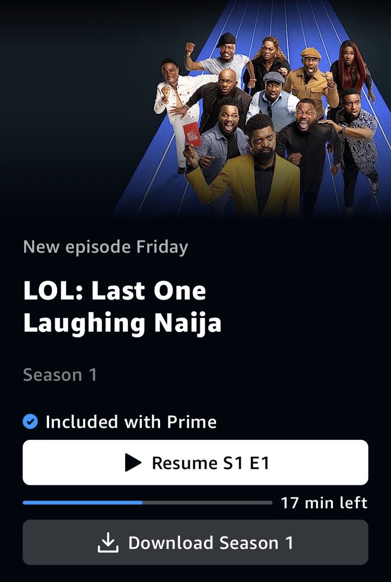 juststeveube's tweet photo. @DAMIADENUGA You can watch it on Prime Video https://t.co/7QPXV6Ssal