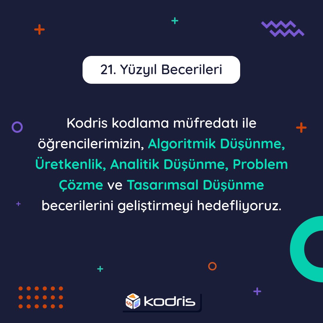 kodriskodlama's tweet image. Kodris ile kodlamayı keşfederek, geleceğin teknoloji kahramanları arasında yerinizi alın! 🚀