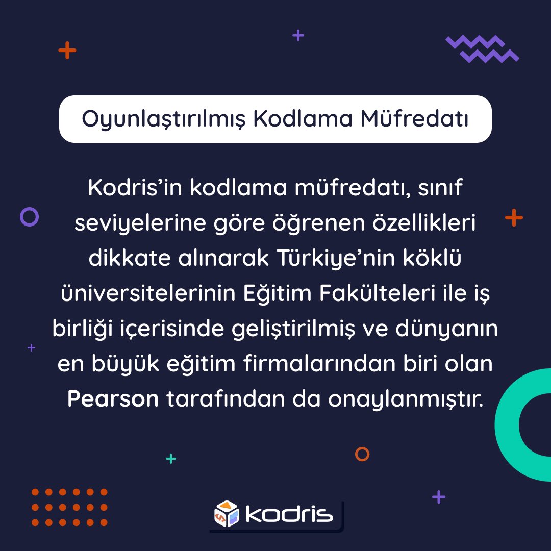kodriskodlama's tweet image. Kodris ile kodlamayı keşfederek, geleceğin teknoloji kahramanları arasında yerinizi alın! 🚀