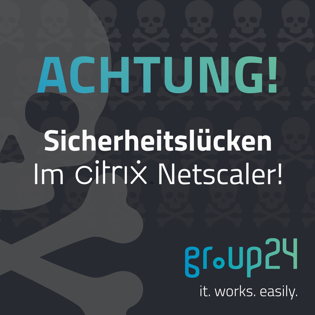Kritische Sicherheitslücken im Citrix Netscaler !!! … Update dringend erforderlich !!!

Nähere Informationen zu den Sicherheitslücken veröffentlicht Citrix hier:
support.citrix.com/article/CTX561…