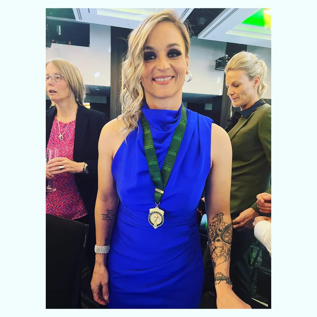 HaileyburyFC's tweet photo. Congrats to our 1st girls coach @Bubs_11 on being the 2023 recipient of the @thepfa Alex Tobin OAM Medal, PFA’s (Australian's football players union) highest individual honour. https://t.co/whntvAHktt https://t.co/ULjTG2nFAZ