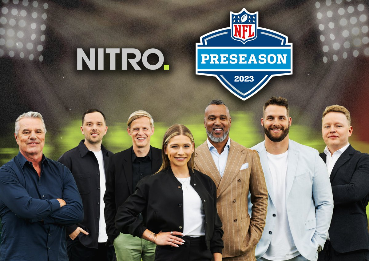 Startschuss für die @NFL Preseason LIVE bei NITRO! · Jets @ Panthers: Samstag, 12. August, 21:15h · Chiefs @ Saints: Sonntag, 13. August, 18:30h · Browns @ Chiefs: Samstag, 26. August, 18:30h 👉on.nitro-tv.de/9/NFLPreSeason