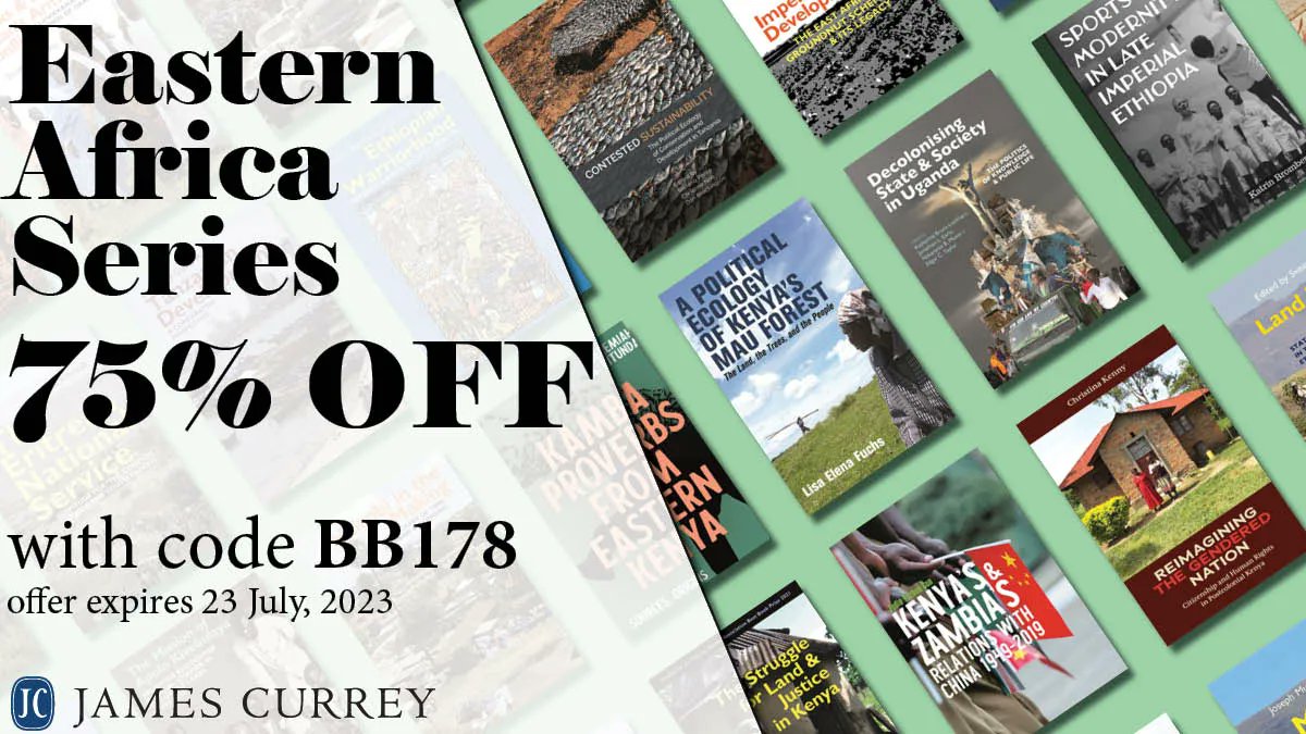The established Eastern Africa series embraces a range of disciplines including history, politics &amp; economics, development studies, gender studies, anthropology &amp; the social sciences.
Get 75% off print titles in the series THIS WEEK ONLY with code BB178 buff.ly/3Jbtck5