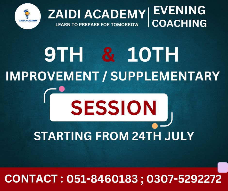 ZaidiAcademy's tweet photo. Join Zaidi Academy for supplementary sessions to accelerate your results and achieve the improvement you desire. Let our expert educators guide you toward success! https://t.co/3O65GAxFa2