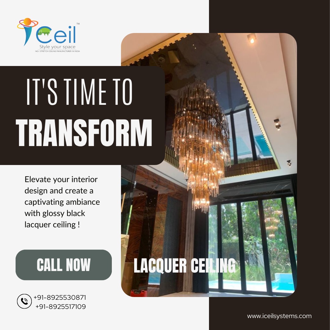 iceilsys's tweet image. Elevate your interior design and create a captivating ambiance with glossy black lacquer ceiling! iceilsystems.com

#stretchceilingdrywall

#stretchceilingusa

#3dstretchceilingwallpaper

#3dstretchceiling

#stretchceilingdesign

#stretchceilingsystem

#stretchceilings