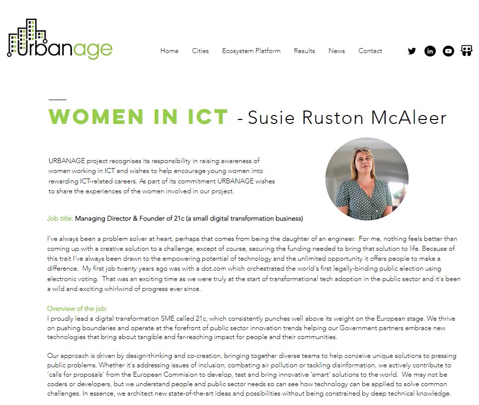 UrbanAge (@urbanageh2020) on Twitter photo 😍One of the best pieces of advice for students that I've seen in a long time was given by our lovely <a href="/21cSusie/">Susie Ruston McAleer</a> in a #womenintech #WomenInSTEM 👩💻👩🔬interview.
READ more >>> ⬇️⬇️
urbanage.eu/susierustonmca…
#aging #urbanplanning 😍One of the best pieces of advice for students that I've seen in a long time was given by our lovely <a href="/21cSusie/">Susie Ruston McAleer</a> in a #womenintech #WomenInSTEM 👩💻👩🔬interview.
READ more >>> ⬇️⬇️
urbanage.eu/susierustonmca…
#aging #urbanplanning