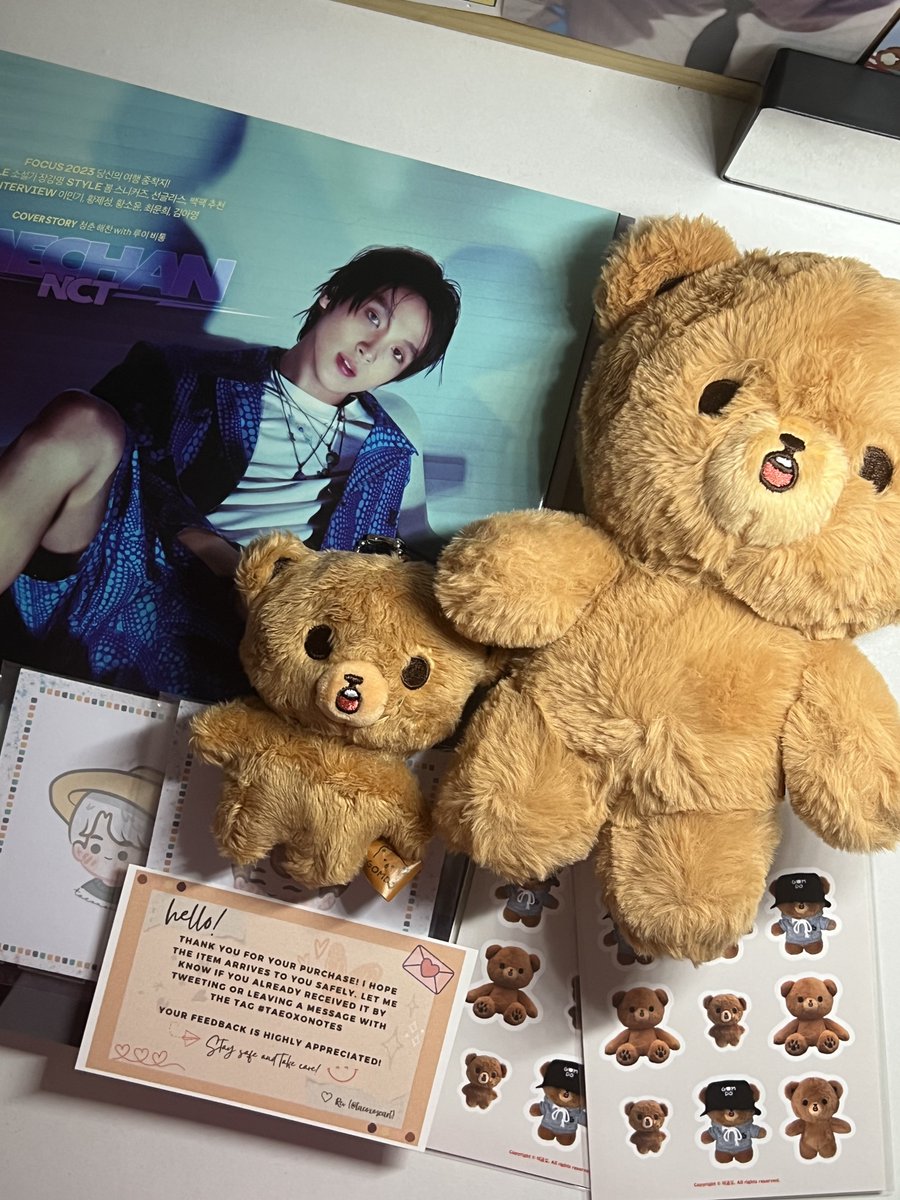 chochaebi's tweet photo. κ° π ; happy mail from @taeoxoscart κ±
β helloooo gomdo & haechan magazine arrived already !! thank u for packing them safely & for accommodating my requests ! π€
#taeoxonotes
#haertmails https://t.co/AC75BkTfIO