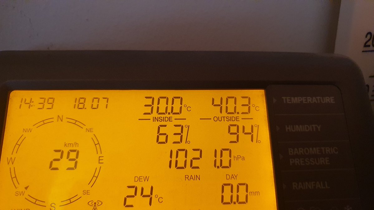 meteopierenc's tweet photo. 🌡T.maxima ahir de 40,3°C rècord de la sèrie de 10 anys i segurament des de 2003. Avui mínima de 24,1°C segona més alta de la sèrie. @Vakapiupiu @llobiols @MeteoGasso @AlfredRPico @alexmegapc @meteopolita @SoniaPapell @MeteoXaro @meteocat @AEMET_Cat https://t.co/7aoEHKNoAO