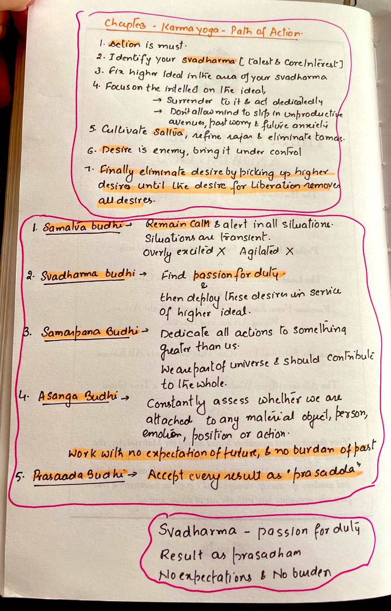 MonaADhar's tweet photo. Finally after 3 years finished chapter 3rd of #bhagwadgita
#slowread
This is summary , from collective sources. https://t.co/KUaRSfWNy1