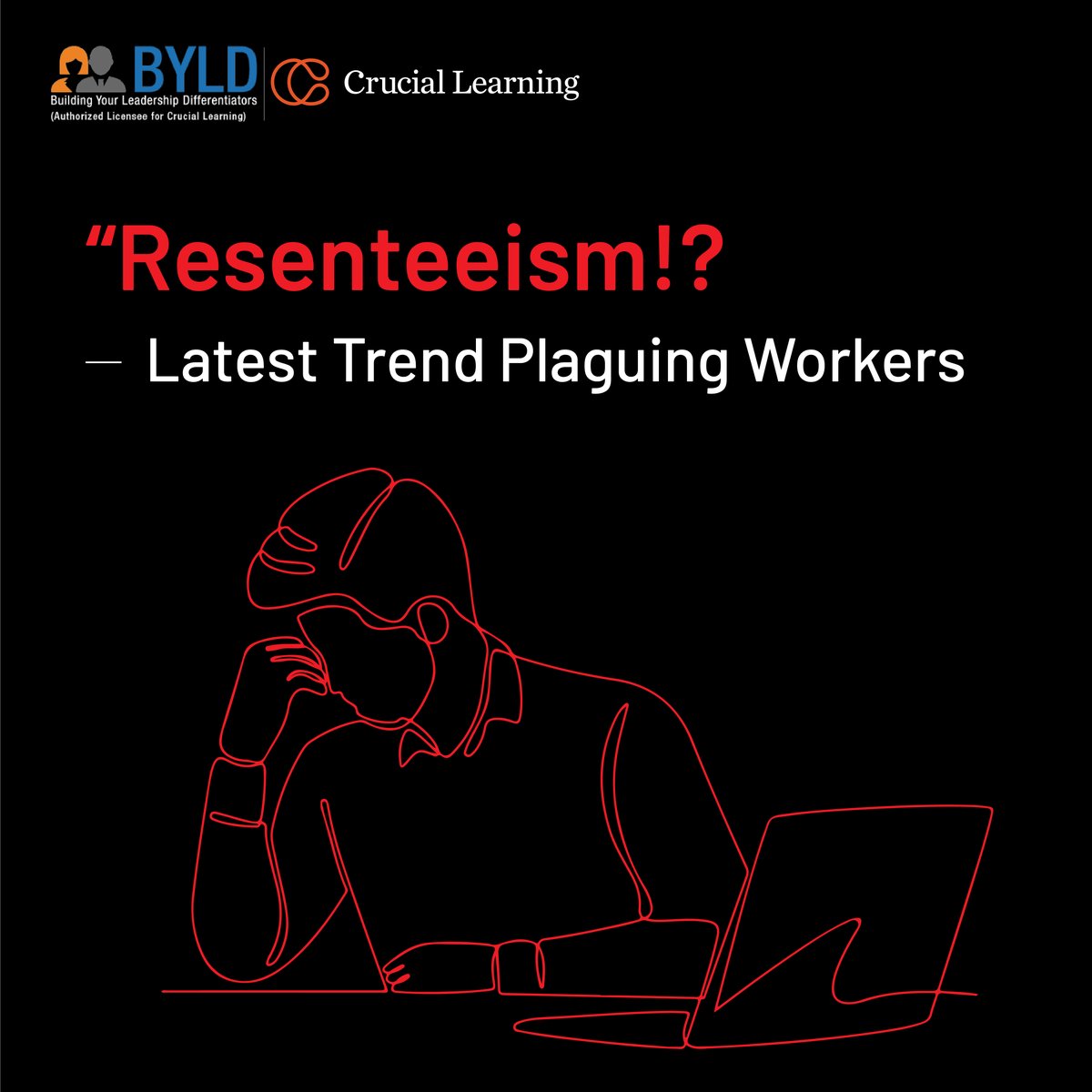 Remaining at a job while feeling intense dissatisfaction or resentment toward it is called 'resenteeism.'

It's a worrying tendency in the workplace that has negative consequences for both the recruiters and the individuals involved.

#CrucialSkills #Resenteeism #HealthyWorkforce