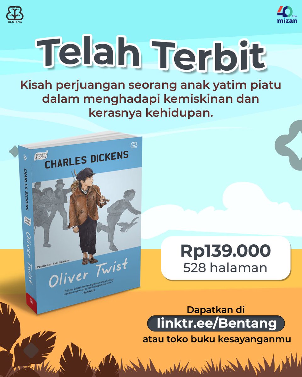 bentangpustaka's tweet photo. #OliverTwist #CharlesDickens #BentangPustaka #TimlessStories #Novelklasik #Classicbooks https://t.co/68UJhALx0o