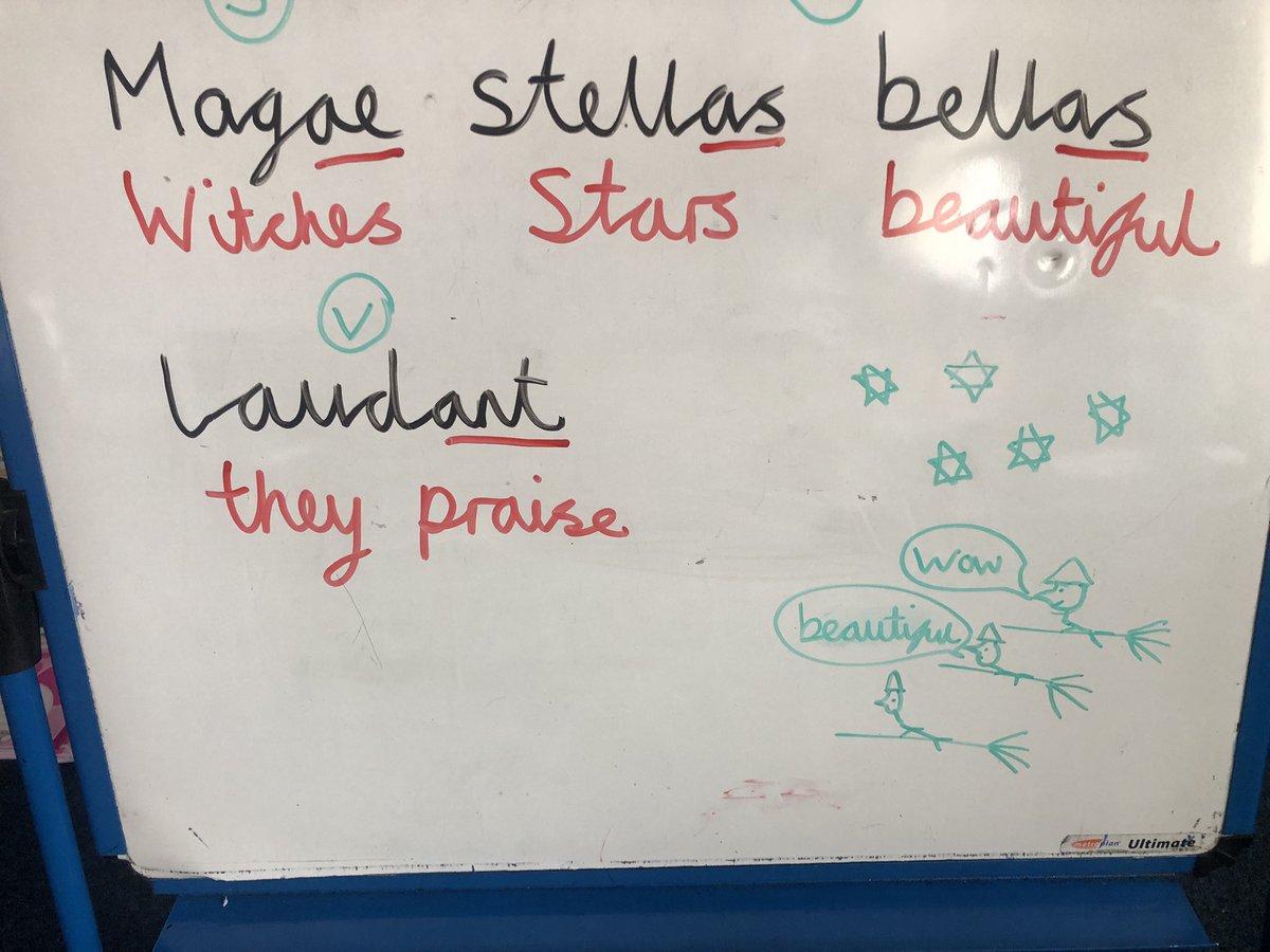 Last Latin lesson of the year revisiting our Golden Rules and introducing prepositions <a href="/classicsforall/">Classics for All</a> #WeAreHarperBell #OurChildrenOurCurriculum #AMoreExcellentWay