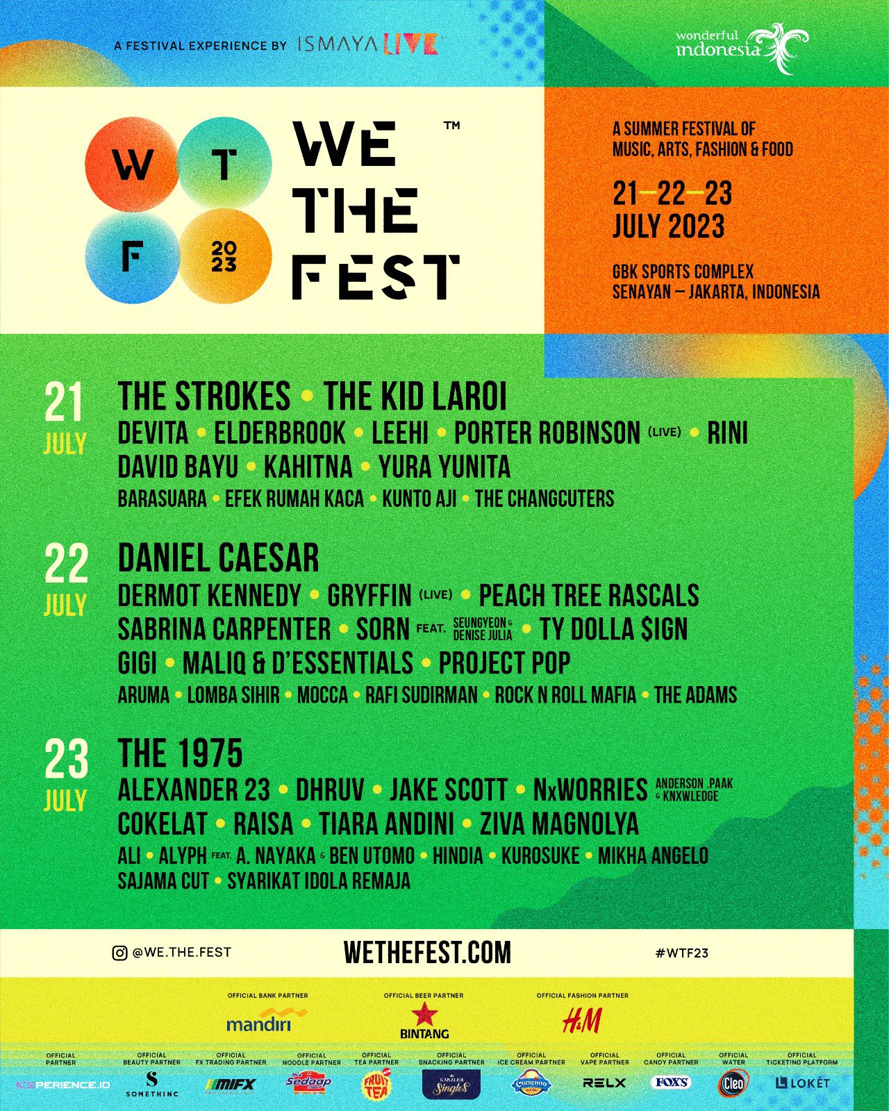 We The Fest on Twitter "Say hello to WTF23 full lineup by day☀️ Watch