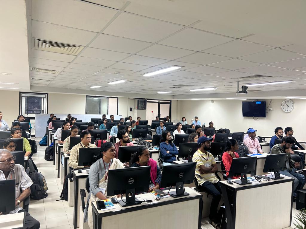 dbtcmi's tweet photo. Day 1 of #Genomics_WS2023, an intensive hands-on workshop on "Microbiome and Genome Analysis," welcoming 40 participants. The session was inaugurated by Prof. B. J. Rao, Vice-chancellor,  and dignitaries from CMSD and the School of Life Sciences, University of Hyderabad. https://t.co/0hkcjnPKKh