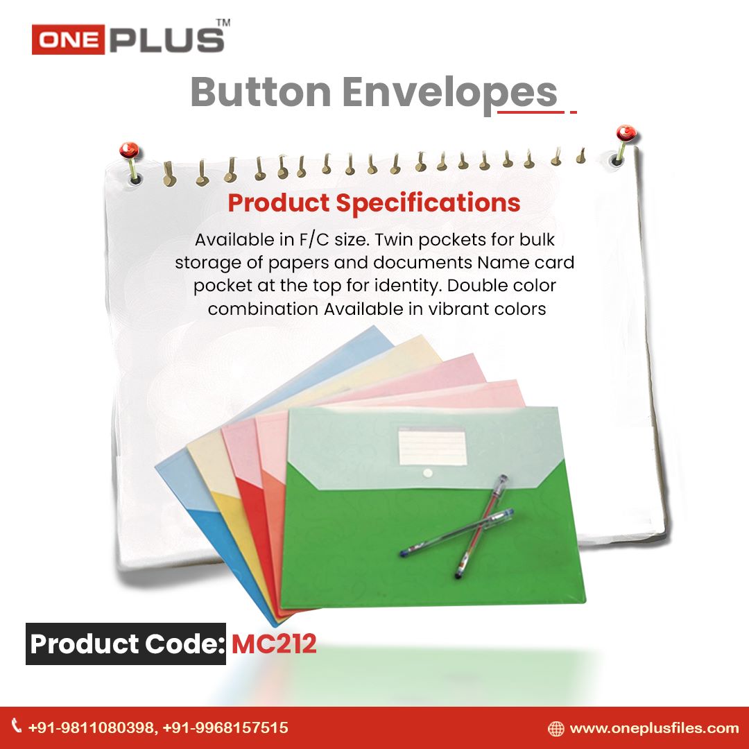 oneplusfile's tweet image. Sending good vibes with these stylish button envelopes and organizing like a pro with OnePlus Files! 💌📂

For more information visit us:-
Call us: 9811080398 / 9968157515
Visit us: oneplusfiles.com

#goodvibes #stylishenvelopes #buttonenvelopes #oneplusfiles